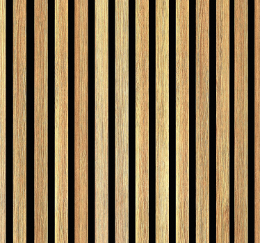 Papier peint bois lattes en teck marron style bois - TenStickers