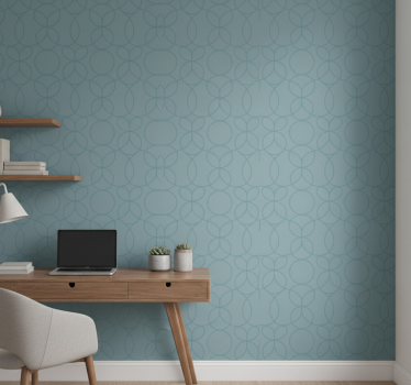 Papier peint bureau couleur mer - TenStickers