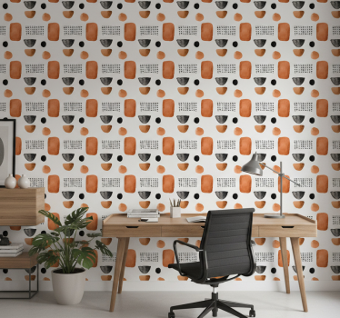 Papier peint bureau formes géométriques minimalistes - TenStickers