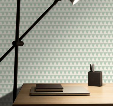 Papier peint bureau formes triangulaires grises - TenStickers