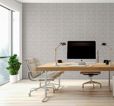Papier peint bureau lignes géométriques - TenStickers