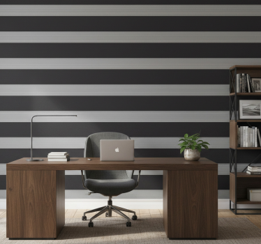 Papier peint bureau protection solaire tendance noire - TenStickers