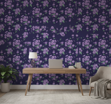 Papier peint bureau violet - TenStickers