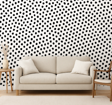 Papier peint chiens dalmata noir et blanc - TenStickers