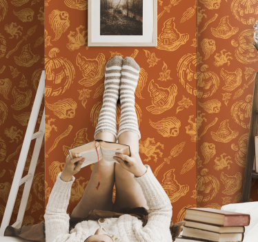 Papier peint Noël images festives d’automne - TenStickers