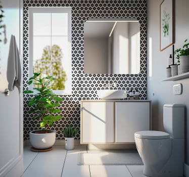 Papier peint salle de bain de style moderne - TenStickers