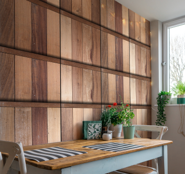 Papier peint bois texture de planches rustique - TenStickers