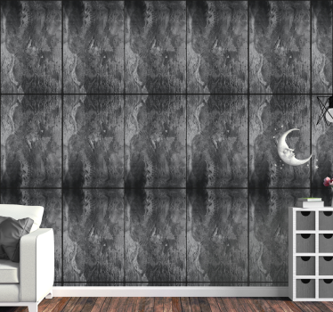 Papier peint effet marbre phase de lune abstraite - TenStickers