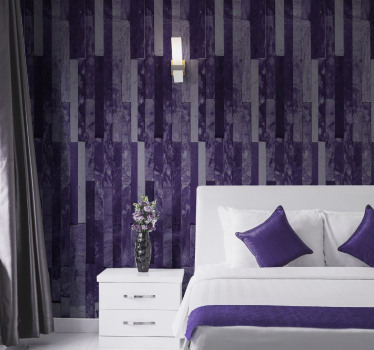 Papier peint effet brique Texture de brique violette - TenStickers
