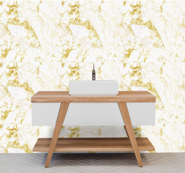 Papier peint effet marbre élégance marbrée d'or - TenStickers