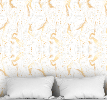 Papier peint effet marbre élégantes veines d'or - TenStickers
