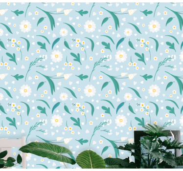 Papier peint fleuri exposition de jardin floral - TenStickers