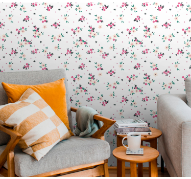 Papier peint floral affichage de bouquets de fleurs - TenStickers