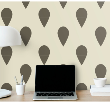 Papier peint bureau motifs géométriques - TenStickers