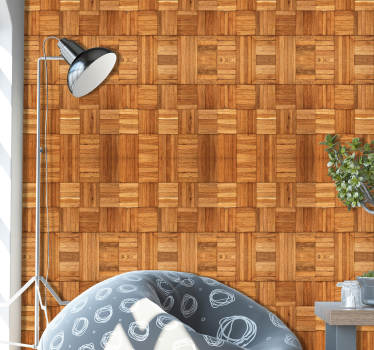 Motif papier peint Armure en bois - TenStickers
