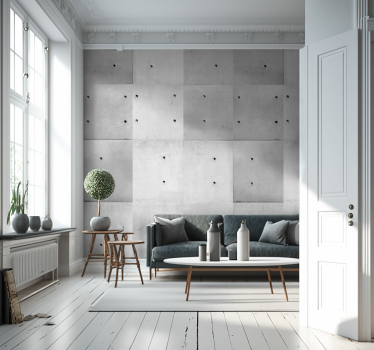 Papier peint imitation mur beton Charme en Bêton - TenStickers