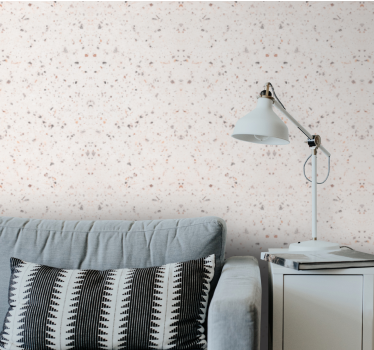 Papier peint motif terre cuite à pois - TenStickers