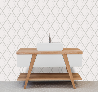 Papier peint salle de bain texture diamant 3d - TenStickers