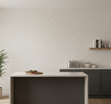 Papier peint motif vagues complexes - TenStickers