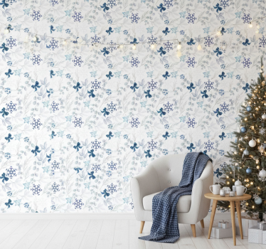Papier peint noël ambiance festive - TenStickers