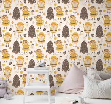 Papier peint Noël amis de la forêt - TenStickers