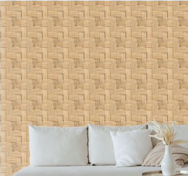 Papier peint autres textures motif naturel tissé - TenStickers