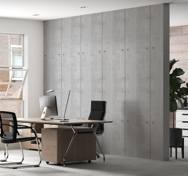 Papier peint bureau motif béton - TenStickers