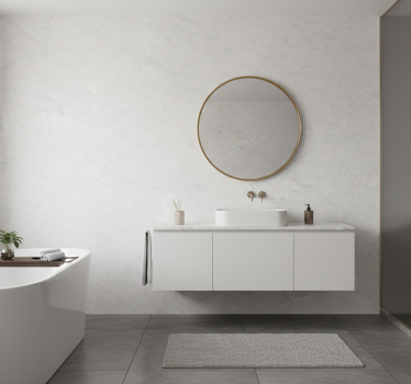 Papier peint salle de bain style marbre - TenStickers