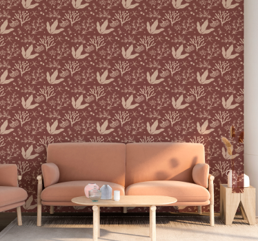 Papier peint terracotta usines sous-marines - TenStickers