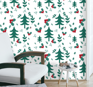 Tapisserie murale Noël Noël nature - TenStickers
